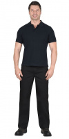 Рубашка-поло короткие рукава т.синяя, рукав с манжетом, пл. 210 г/кв.м.