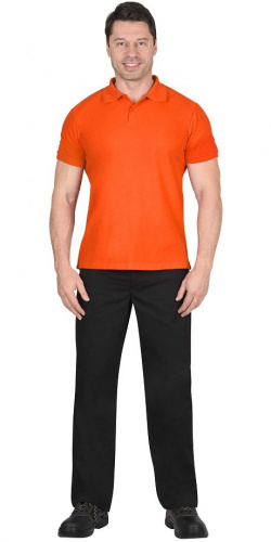 Рубашка-поло корот. рукав оранж 180 г/кв.м.
