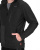Куртка флисовая "Актив" черная с черной отделкой
