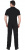 Рубашка-поло короткие рукава черная, рукав с манжетом, пл. 210 г/кв.м.