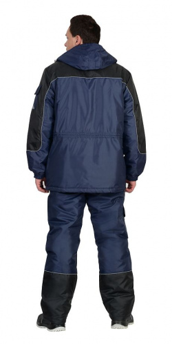 Костюм "ФОТОН" зимний: куртка дл., брюки тёмно-синий с черным и СОП-25 мм.
