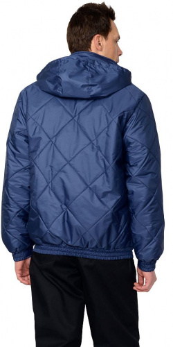 Куртка ПРАГА-Люкс с капюшоном, т.синяя