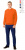 Толстовка-футер дл. рукава оранжевая, рукав с манжетом, пл.240 г/кв.м. р-р XS(44) по 5XL(60)