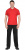 Рубашка-поло короткие рукава красная, рукав с манжетом, пл. 210 г/кв.м.